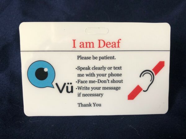 Deaf Communication Card
