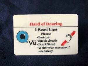 Hard of Hearing Communication Card